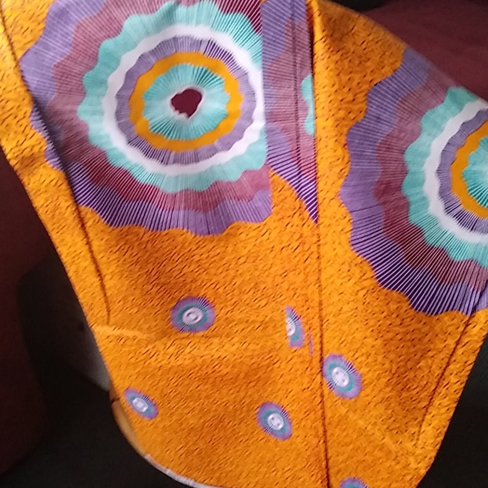 African Print cloth 1/2 yard